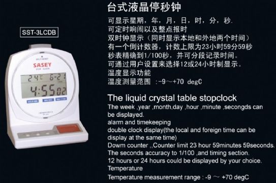 點擊查看詳細信息<br>標題：SST-3LCDB臺式液晶停秒鐘 閱讀次數：1710